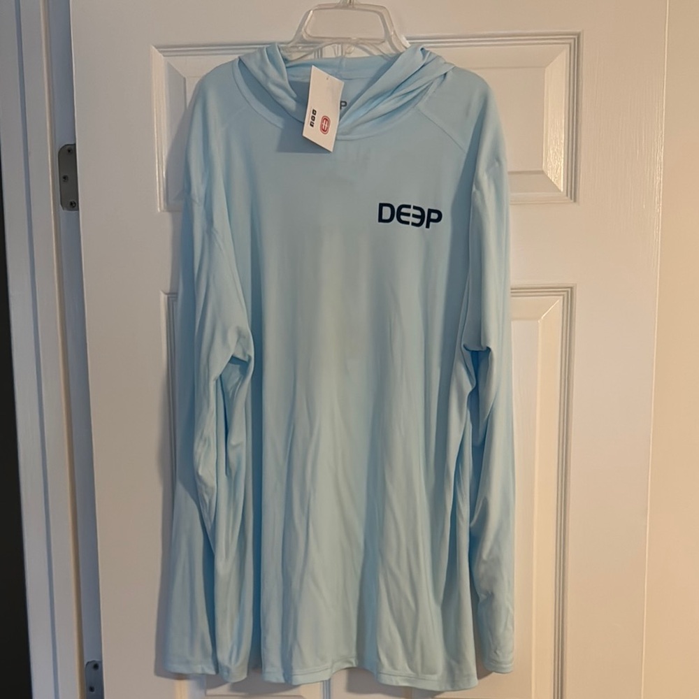 Deep Light Blue Hoodie